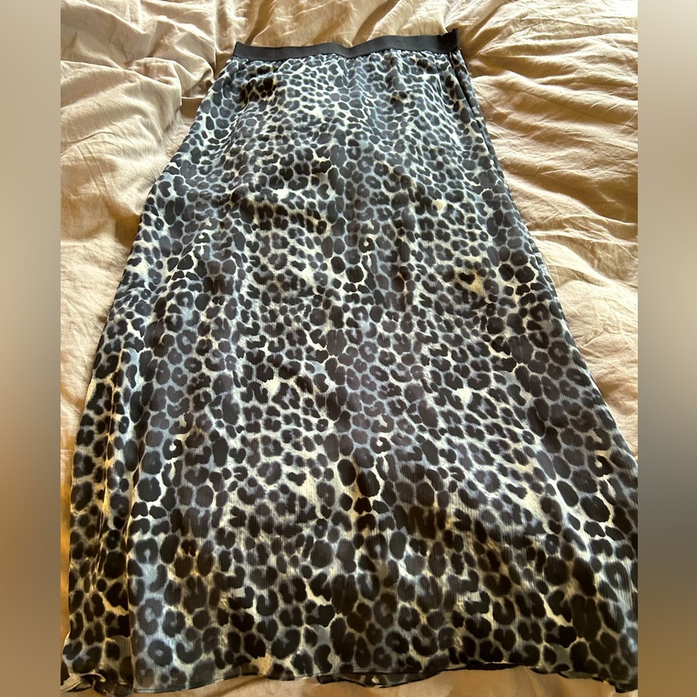 Express Leopard Maxi Skirt